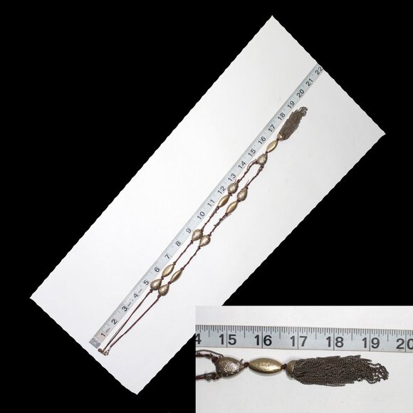 Branded 5X 30" Long Plus The Tassel Chain Necklace With Lobster Clasp - Picture 2 of 13